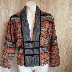 Super cute BOHO sweater 3 button and loop